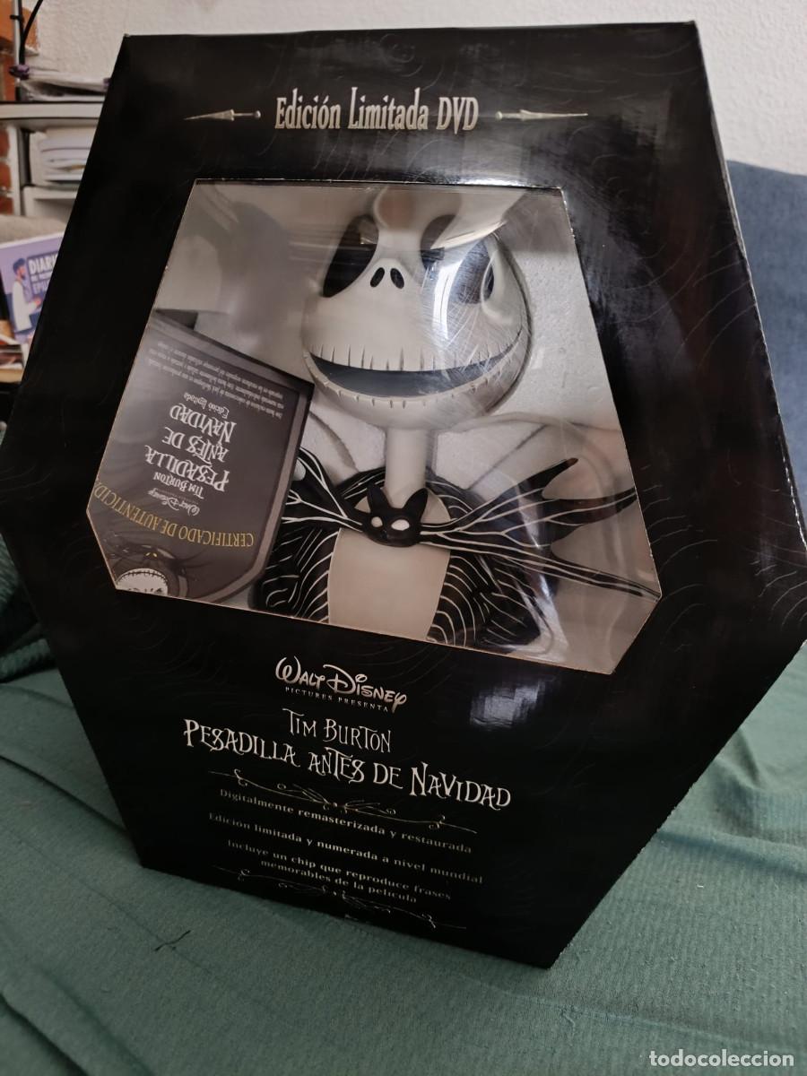 Figuras de goma y PVC: Jack Skellington. Figura de Pesadilla antes de Navidad. Busto parlante + dvd. Como nuevo.
