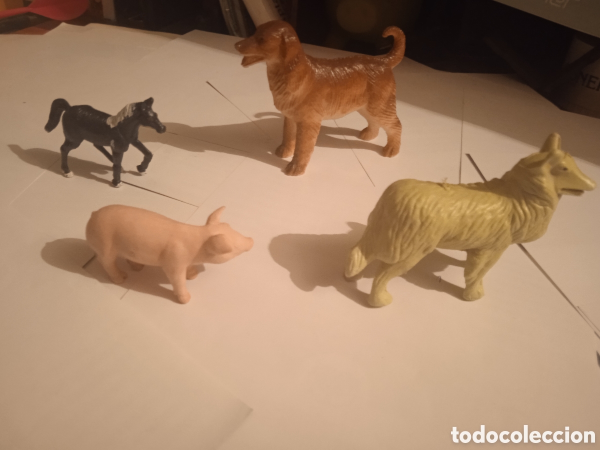 Figure di Gomma e PVC: CUATRO ANIMALES GRANJA GOMA