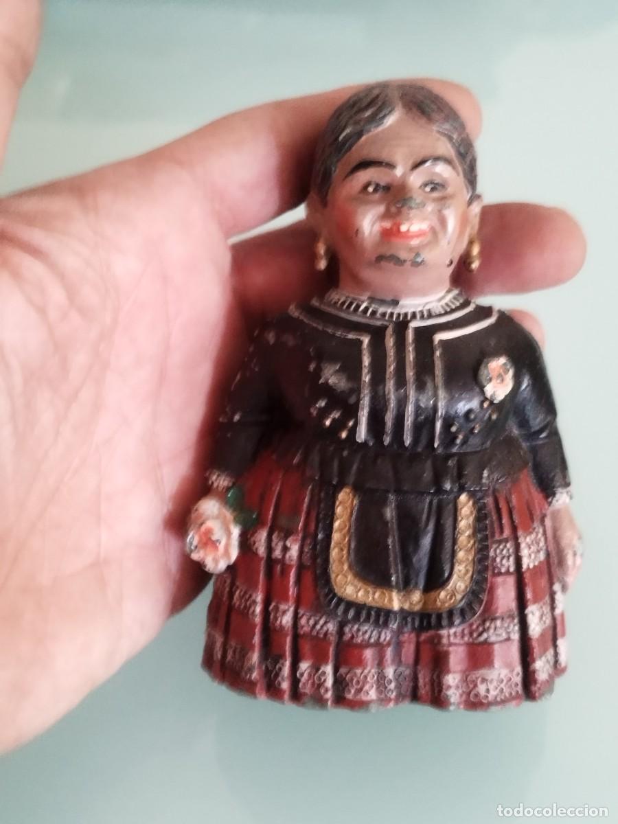 Figuras de goma y PVC: Antigua figura de gigante Gigantilla de Burgos.
