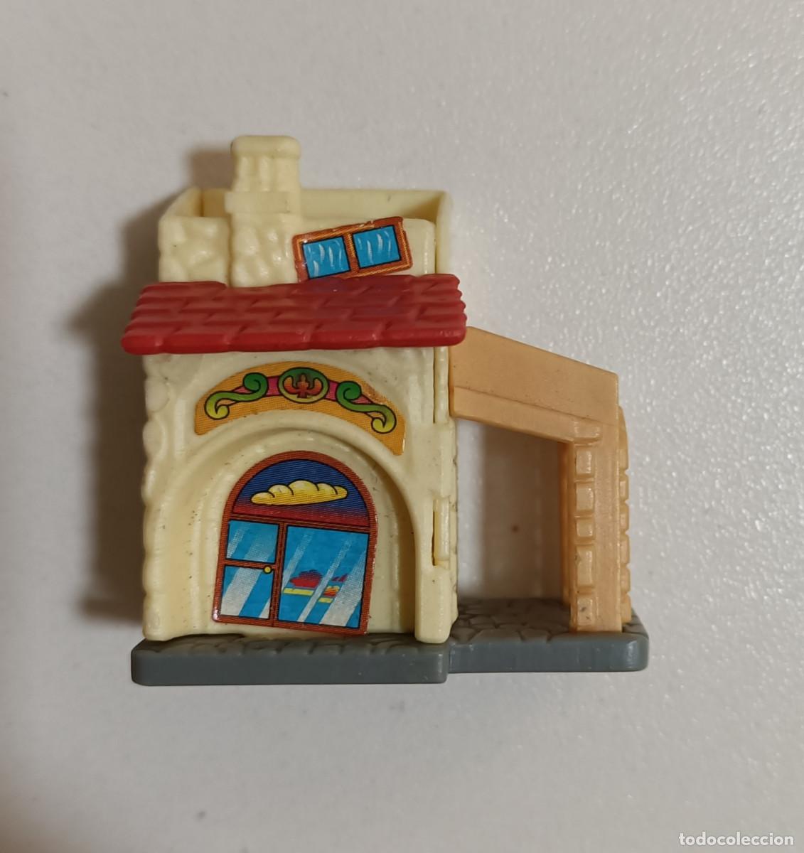 Figuras de goma Kinder: CASA ESCALA MINIATURA MONTABLE K99 KINDER ARQUITECTURA EDIFICIO a&Ntilde;OS 90 DESMONTABLE PANADERIA