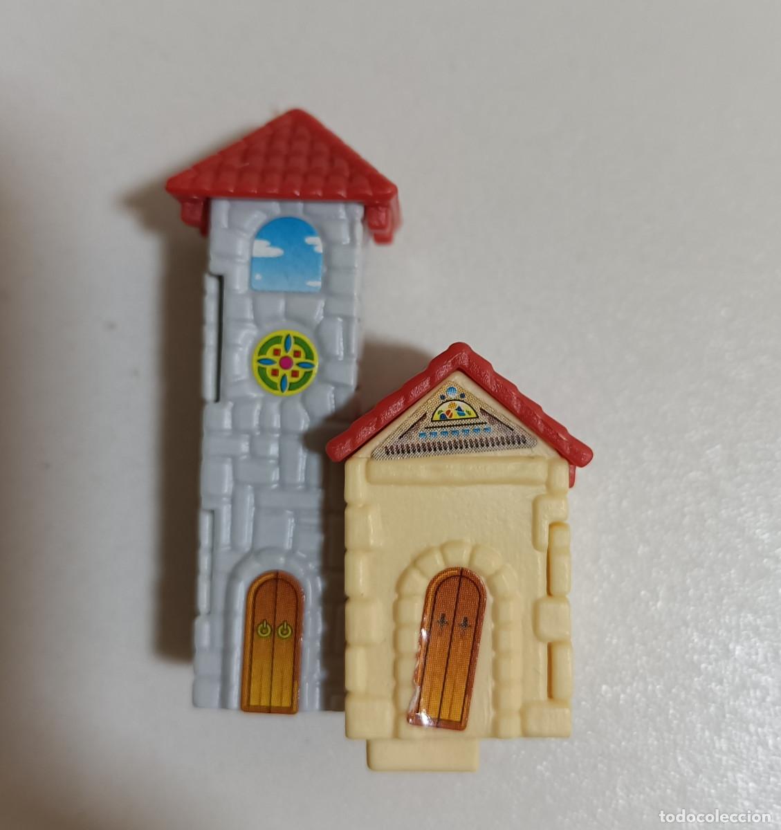 Figuras de goma Kinder: CASA ESCALA MINIATURA MONTABLE K99 KINDER ARQUITECTURA EDIFICIO TORRE A&Ntilde;OS 90 DESMONTABLE variante