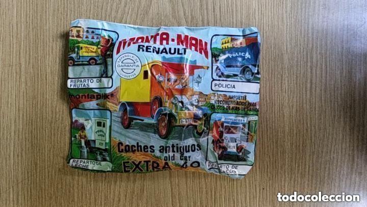 Figuras de goma y PVC: MONTAPLEX MONTAMAN SOBRE CERRADO - EXTRA 40 RENAULT COCHES ANTIGUOS