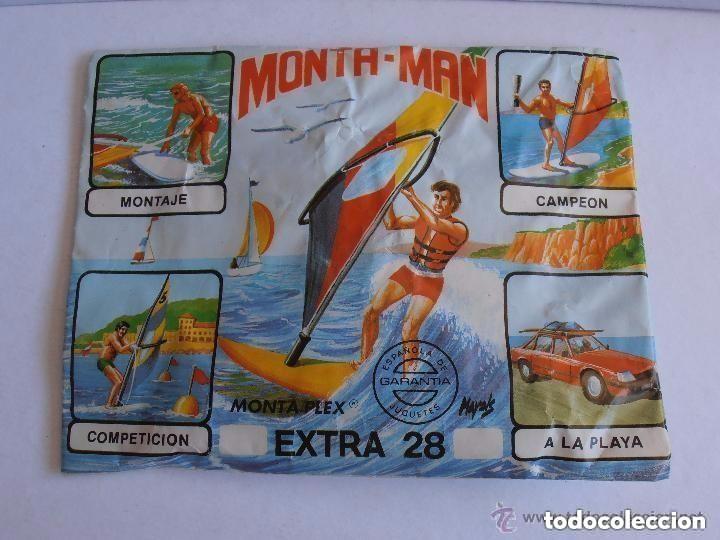 Figuras de goma y PVC: SOBRE SORPRESA MONTA-MAN WIND SURF EXTRA 28