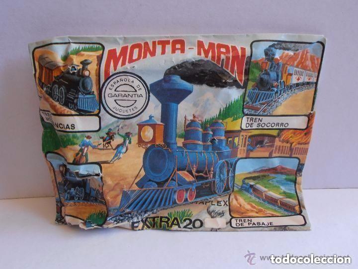 Figuras de goma y PVC: SOBRE SORPRESA MONTA-MAN TREN EXTRA 20