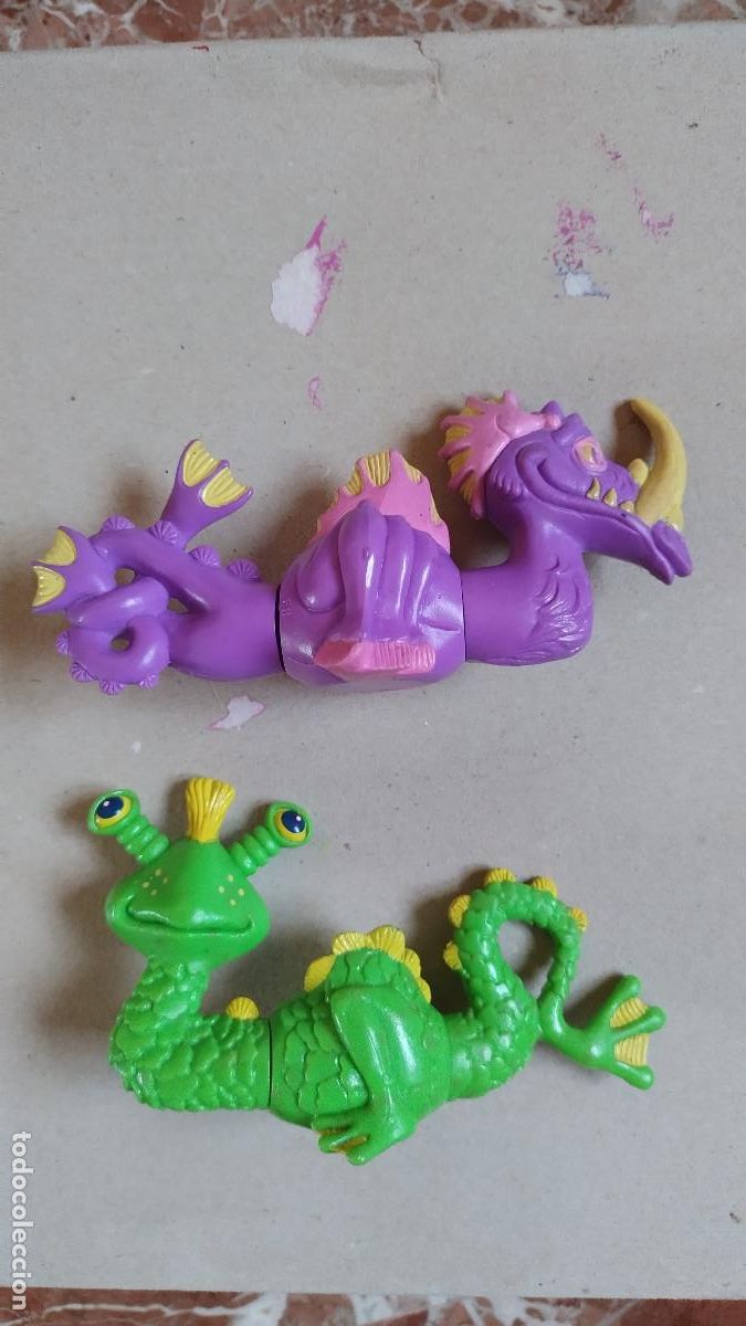 Figuras de goma y PVC: mix en up monsters 2 unidades promocional de McDonald's a&ntilde;os 80