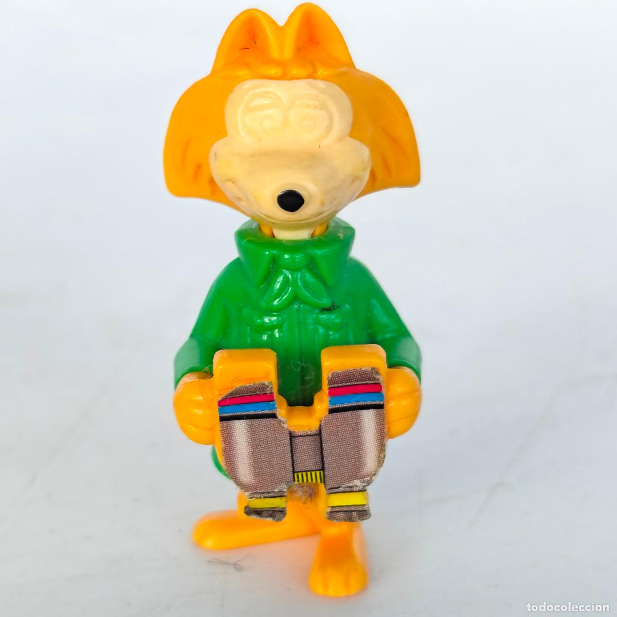 Figuras de goma Kinder: zorro de oso yogui yogi bear mu&ntilde;eco montable prismaticos mini figurita 90's 90 hanna barbera videKin