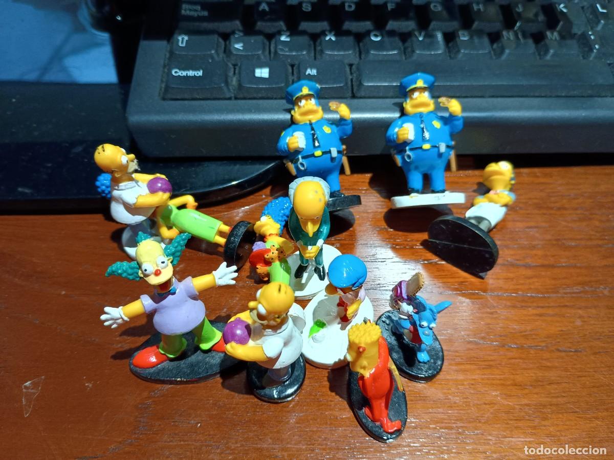 Figuras de goma y PVC: Lote de figuras de los Simpson