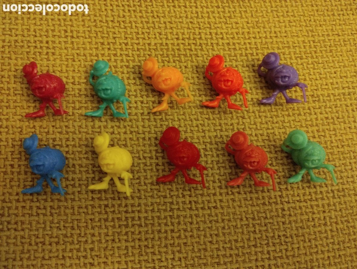 Figuras de goma y PVC: Lote de Rupertas Un dos tres dunkin