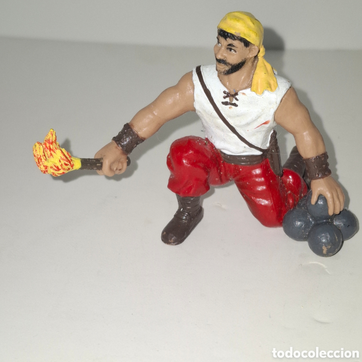 Figuras de goma y PVC: ELC FIGURA DE PVC ARTILLERO PIRATA