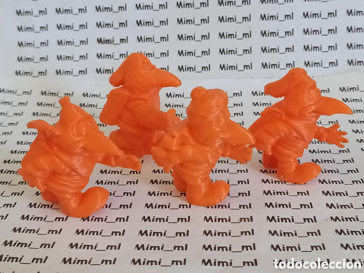 Figuras de goma y PVC: Lote 4 figuras ladrones Conde Patula en impresora 3d Duckula