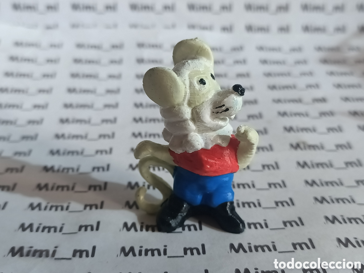 Figuras de goma y PVC: Figura rat&oacute;n dartacan en impresi&oacute;n 3d pintada a mano darta&ntilde;an inspirada en star toys