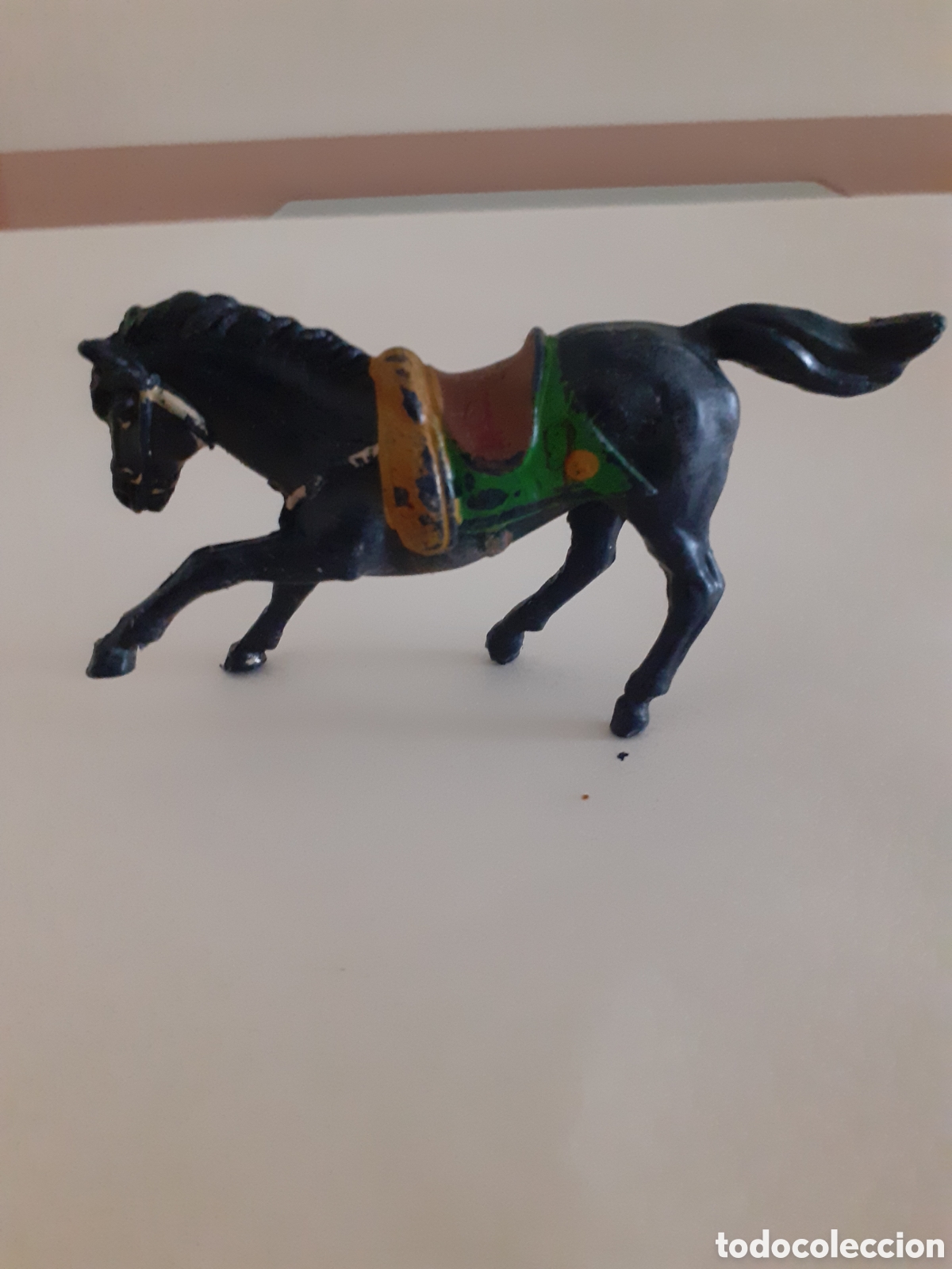 Figuras de goma y PVC: FIGURA CABALLO NEGRO GUERRAS NAPOLEONICAS INDEPENDENCIA REAMSA,PECH,JECSAN