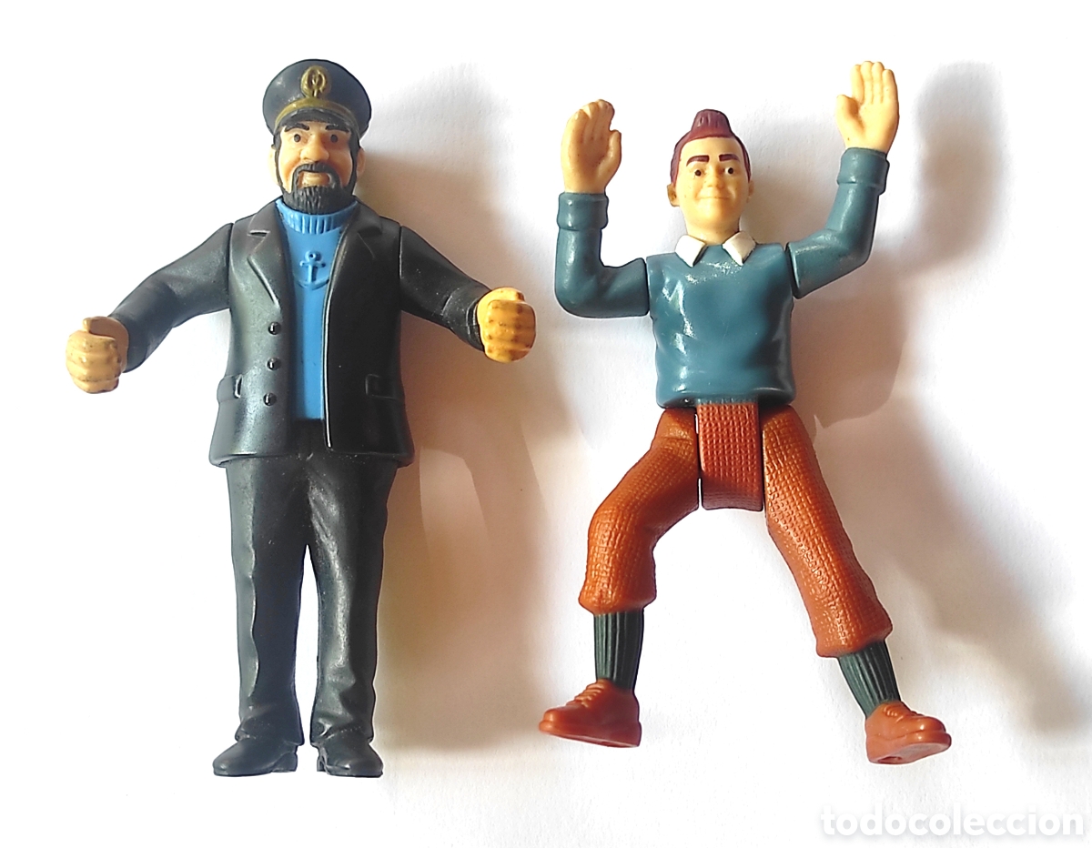 Figuras de goma y PVC: Figuras Tint&iacute;n y Capit&aacute;n Haddock McDonald's 2011