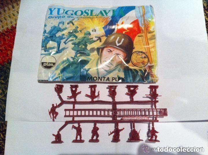 Figuras de goma y PVC: SOBRE VACIO Y COLADA DE YUGOSLAVOS MONTAPLEX