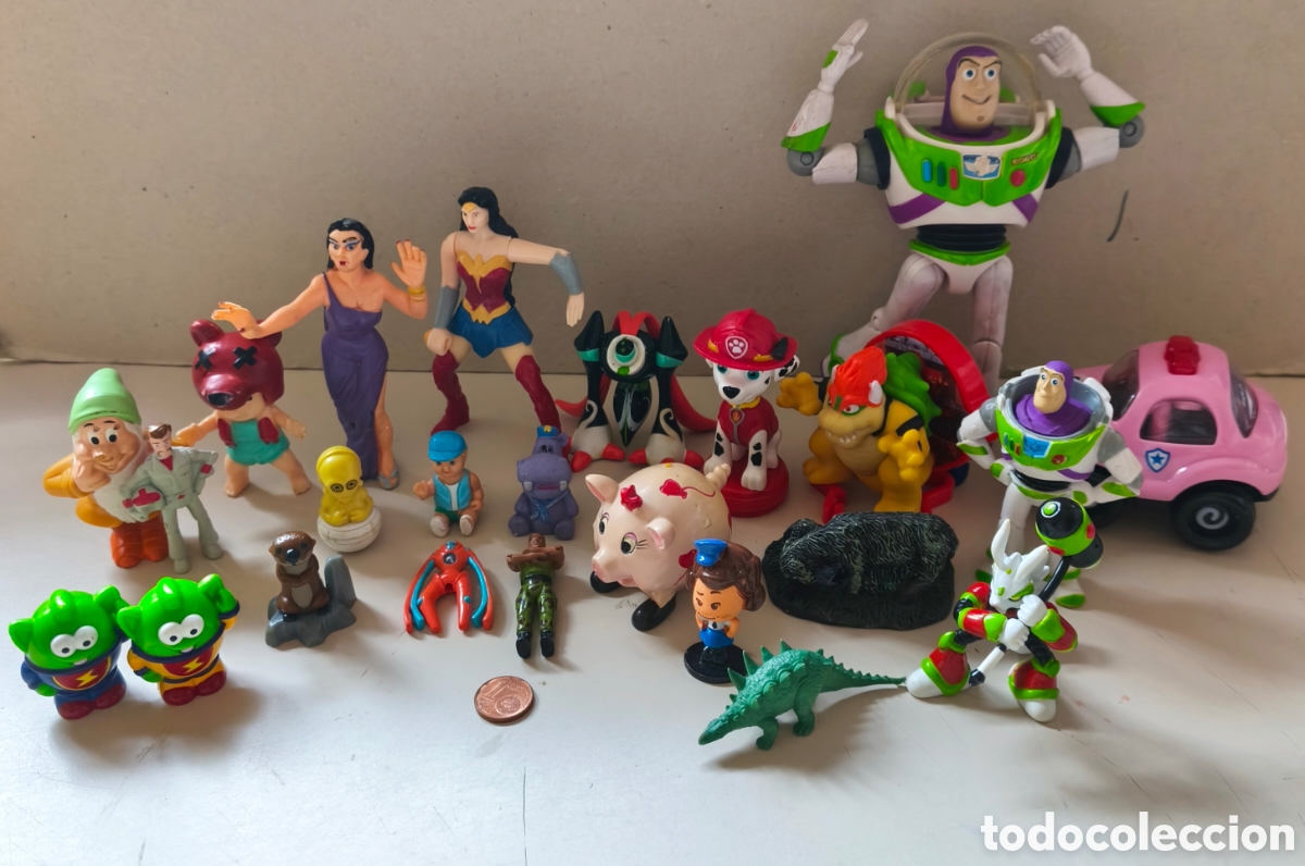 Figuras de goma y PVC: LOTE DE MU&Ntilde;ECOS VINTAGE