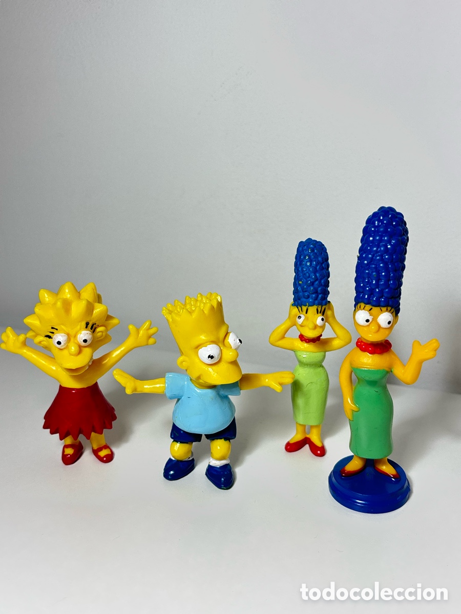 Figuras de goma y PVC: Lote de figuras PVC Los Simpson