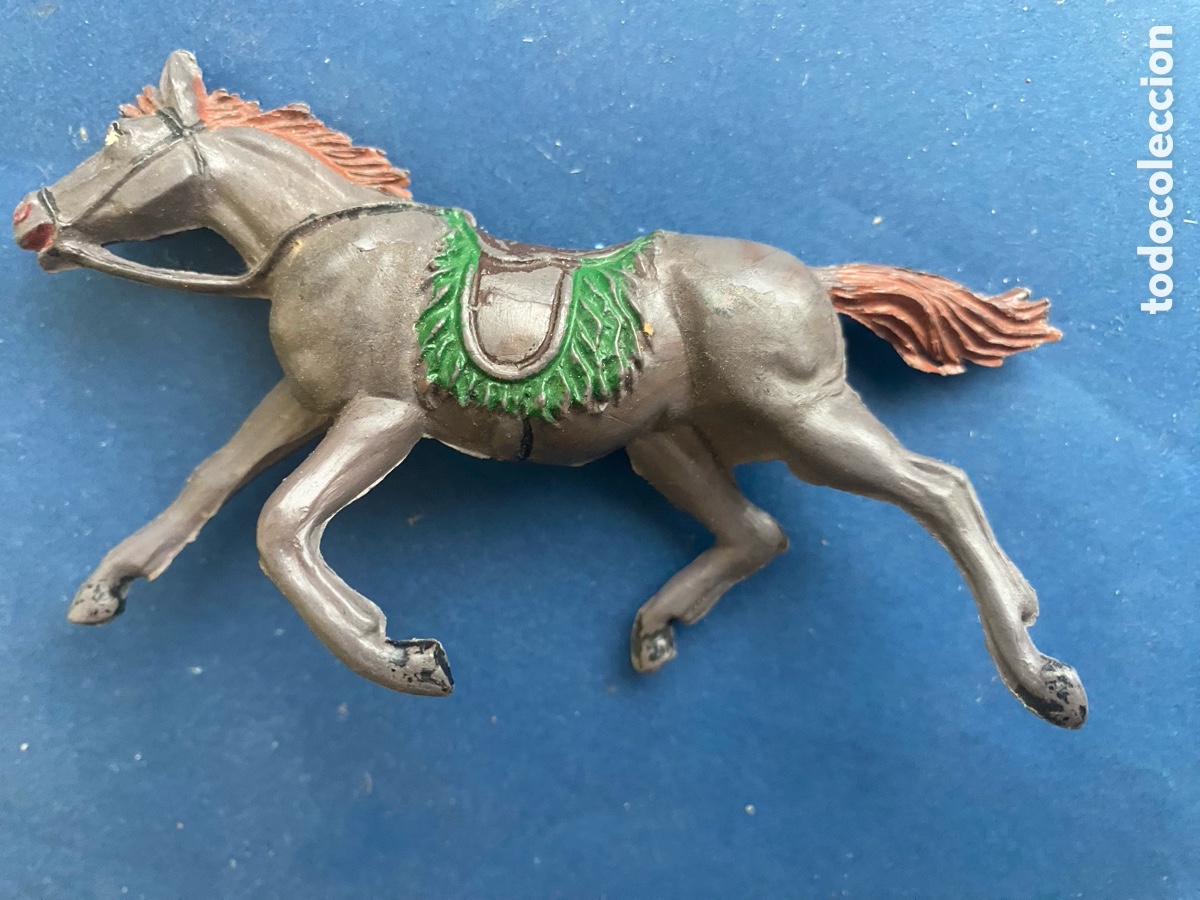 Figuras de goma y PVC: Caballo charro goma Pech Hnos