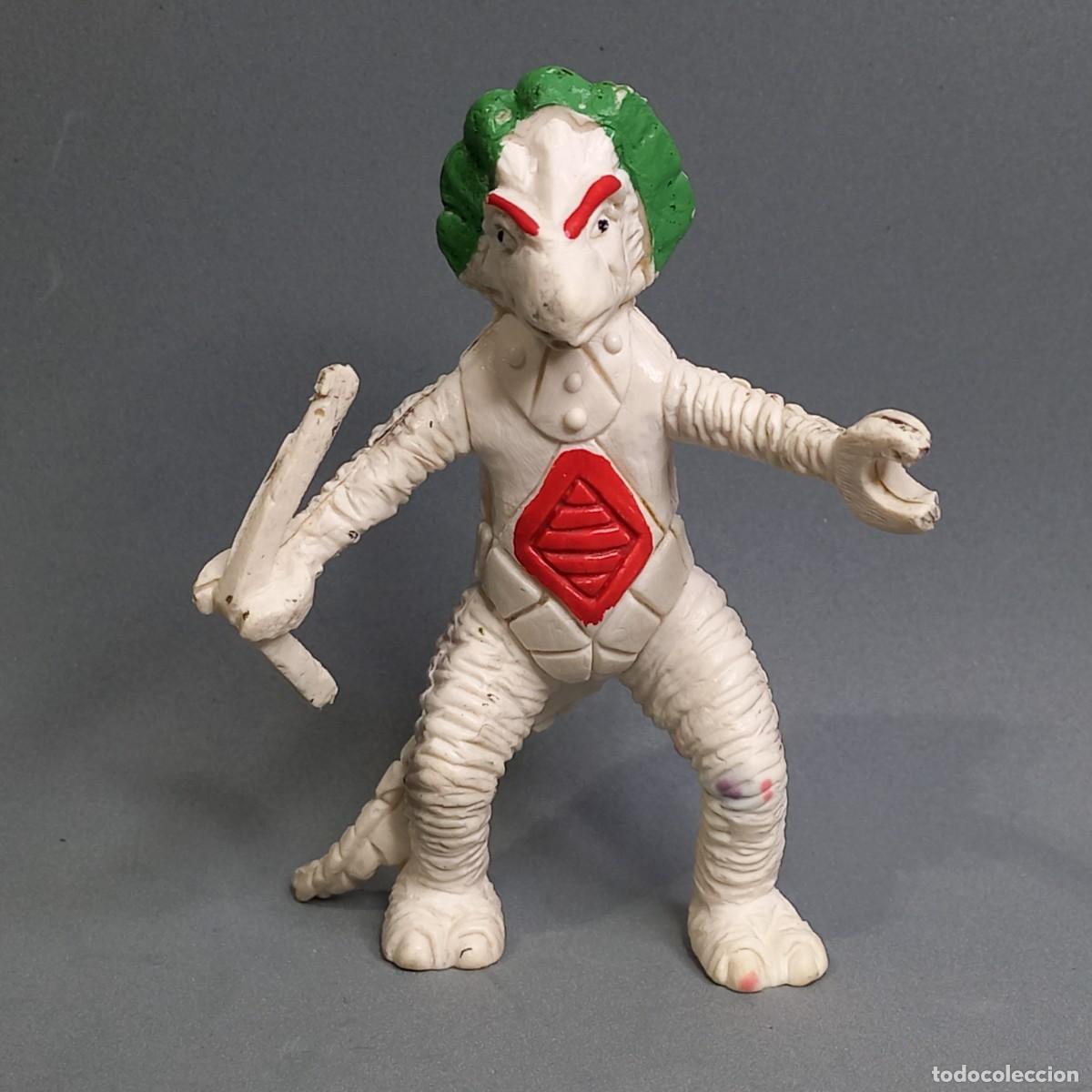 Figuras de goma y PVC: Antiguo mu&ntilde;eco de los Dinosaucers (Dinoplativolos). Figura bootleg aparentemente fabricada por Juyba