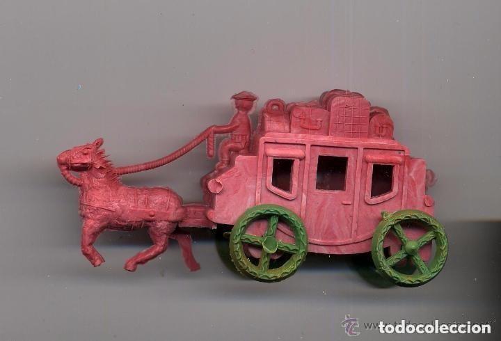 Figuras de goma y PVC: DILIGENCIA MONTAPLEX ROSA
