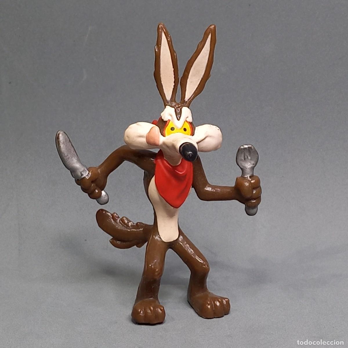 Rubber and PVC Figures: Wile E. (Ethelbert) Coyote de los Looney Tunes (Warner Bros), fabricada por Bullyland, a&ntilde;os 90