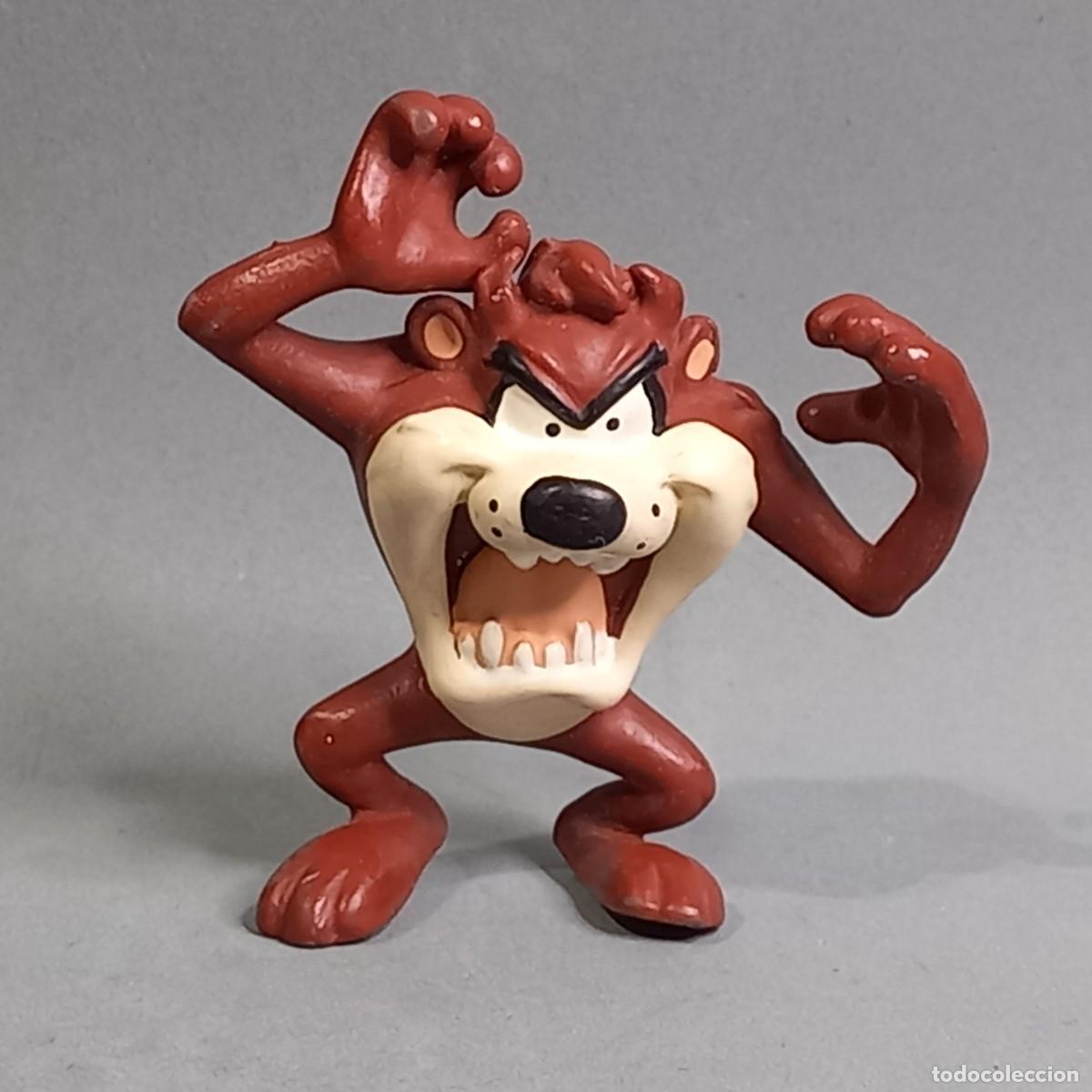 Rubber and PVC Figures: Taz Diablo (Demonio) de Tasmania de los Looney Tunes (Warner Bros), fabricada por Bullyland, a&ntilde;os 90
