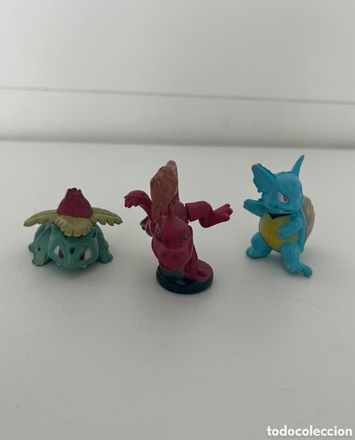 Figuras de goma y PVC: ​Lote 3 figuras Pok&eacute;mon cl&aacute;sicas (Ivysaur, Charmeleon, Wartortle)