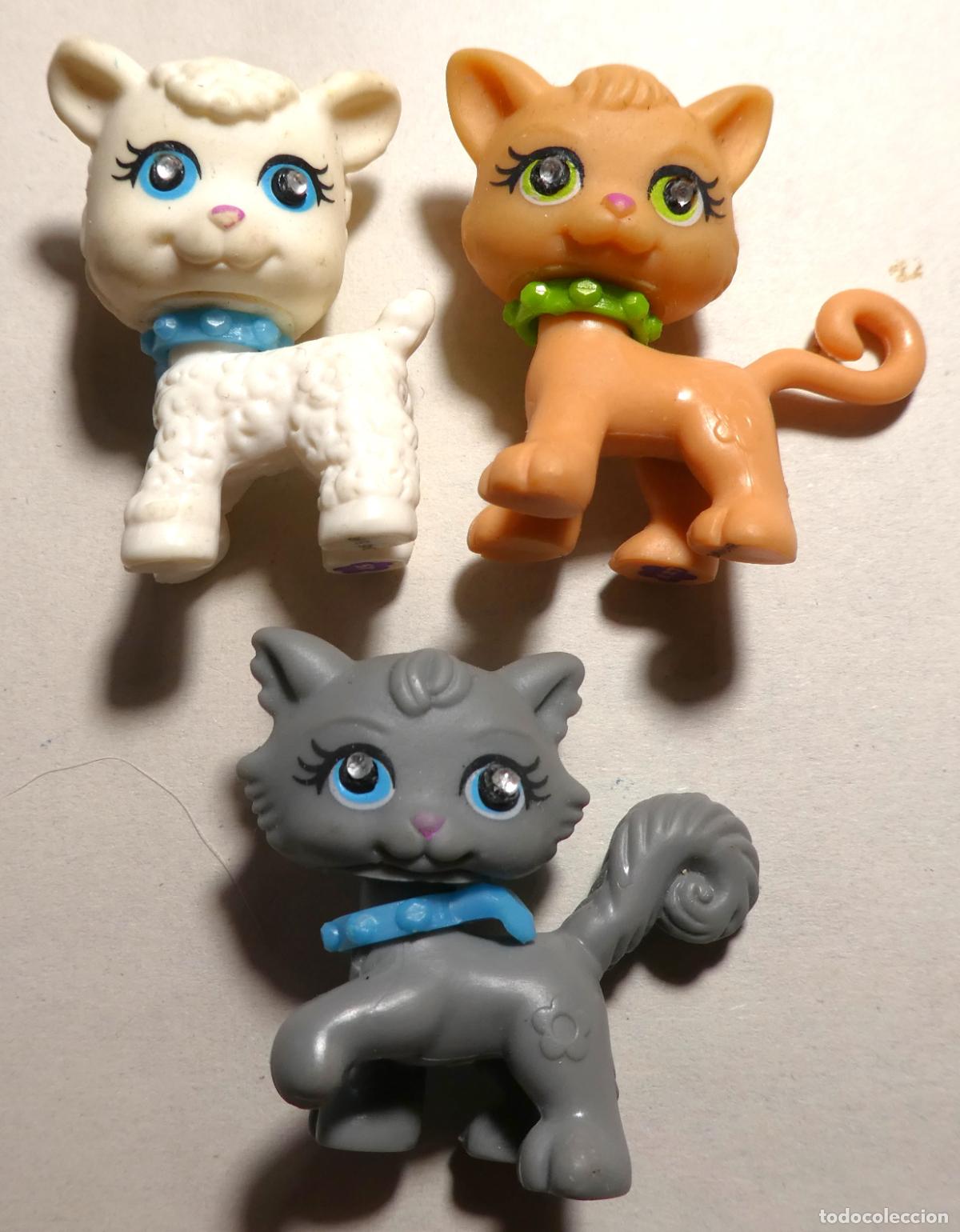 Figuras de goma y PVC: 3 gatitos Sparklin' Pets de Mattel