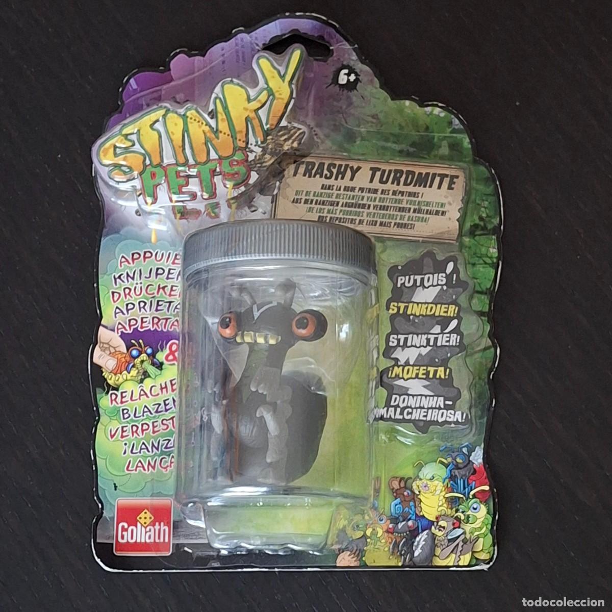 Figuras de goma y PVC: STINKY PETS - TRASHY TURDMITE - FIGURA GOLIATH 2014 - MOFETA STINKDIER - BASURA PODRIDA