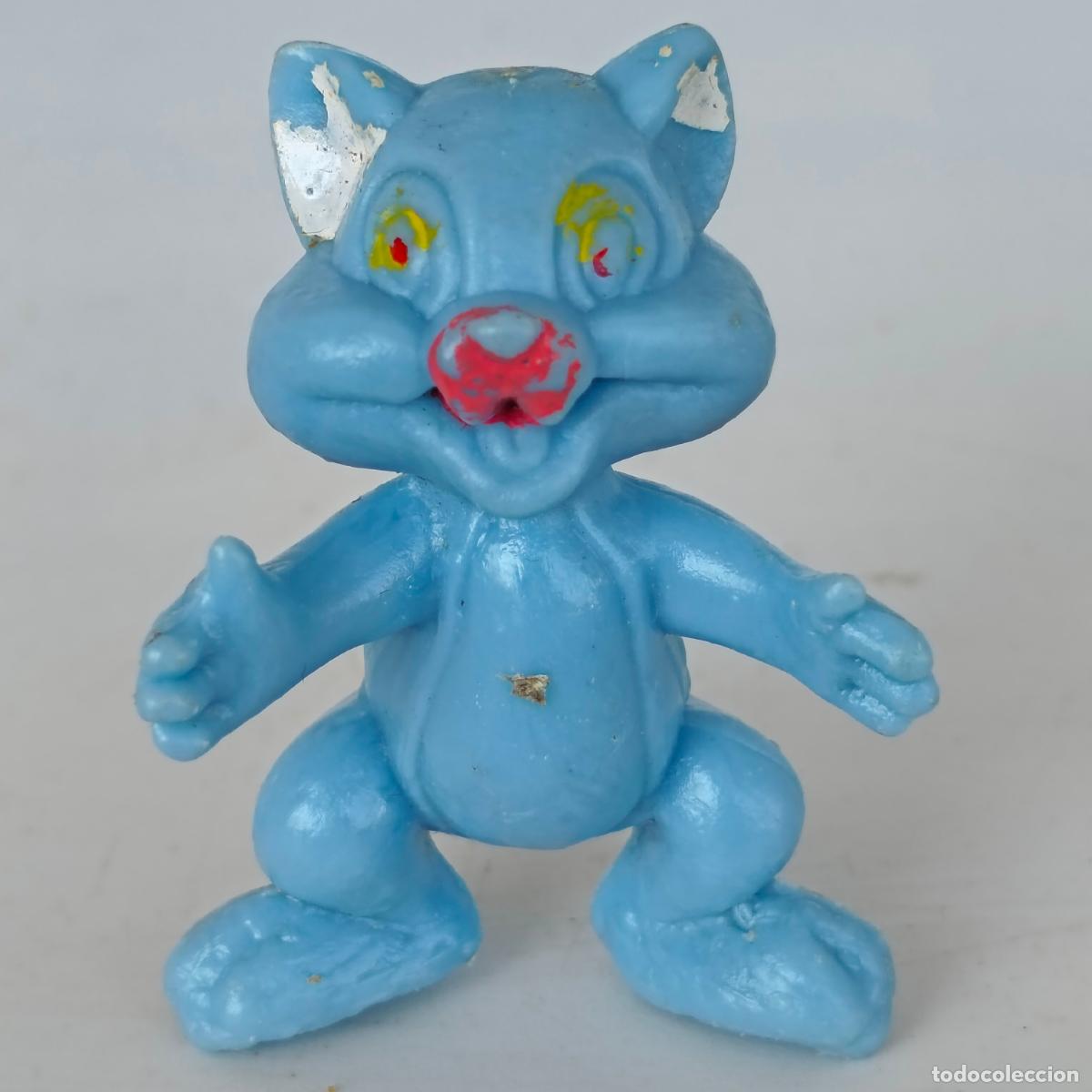 Figuras de goma y PVC: Gato pl&aacute;stico a&ntilde;os 70/80 china