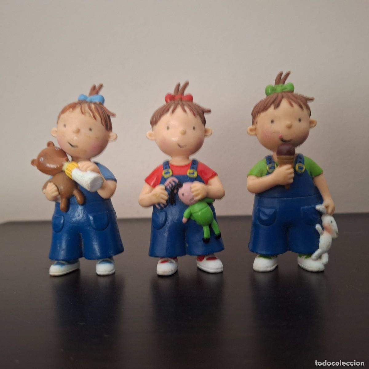 Figuras de goma y PVC: LAS TRES MELLIZAS - LOTE COMPLETO FIGURAS PVC YOLANDA CROMOSOMA