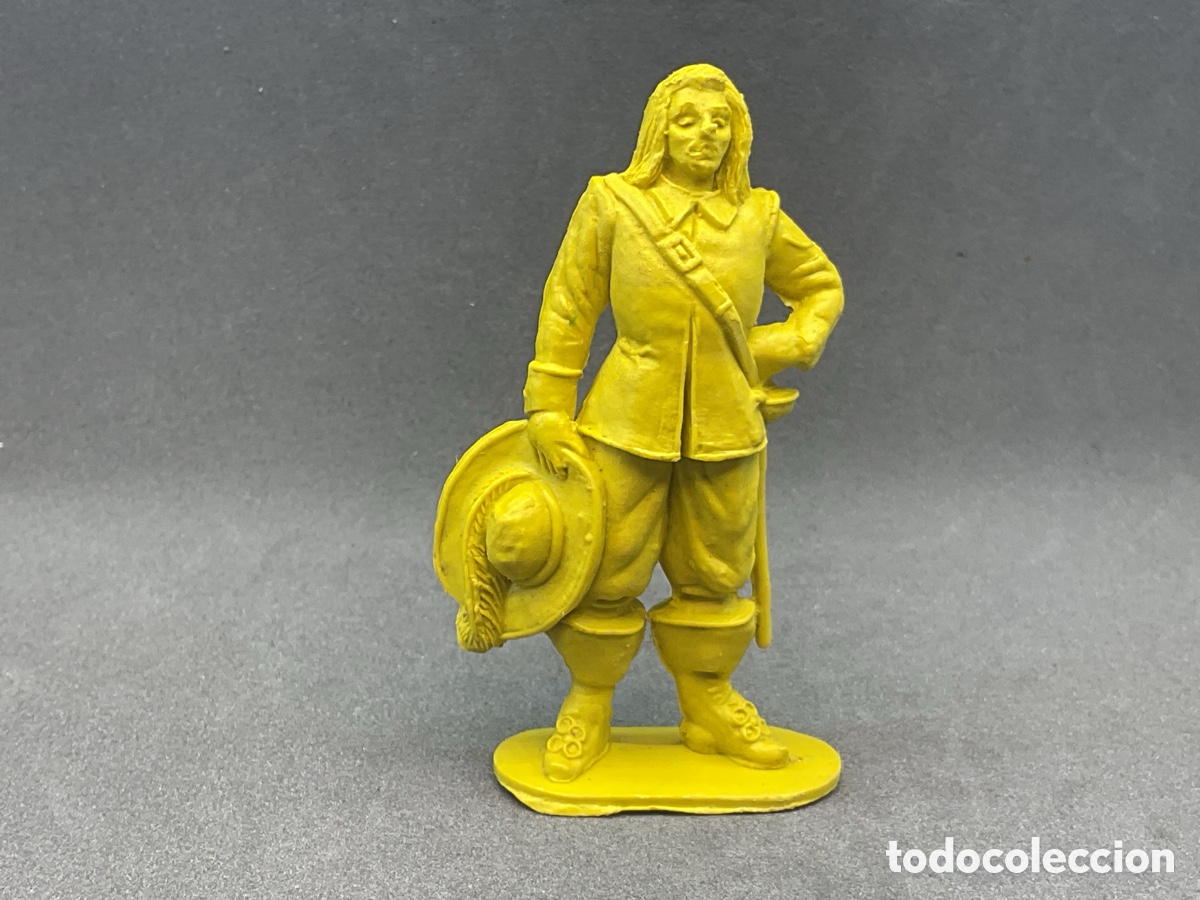 Figuras de goma y PVC: Antigua Figura en Pl&aacute;stico. Serie Mosqueteros. A&ntilde;os 70