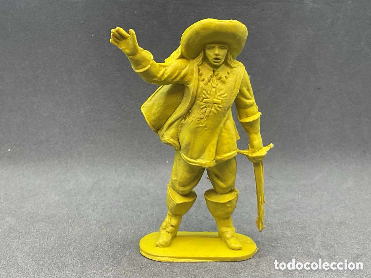 Figuras de goma y PVC: Antigua Figura en Pl&aacute;stico. Serie Mosqueteros. A&ntilde;os 70
