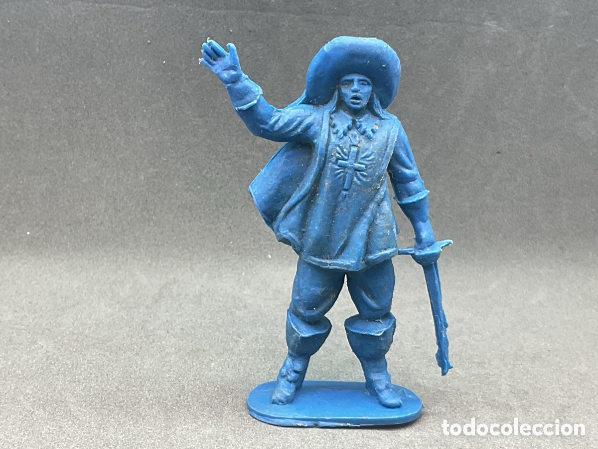 Figuras de goma y PVC: Antigua Figura en Pl&aacute;stico. Serie Mosqueteros. A&ntilde;os 70