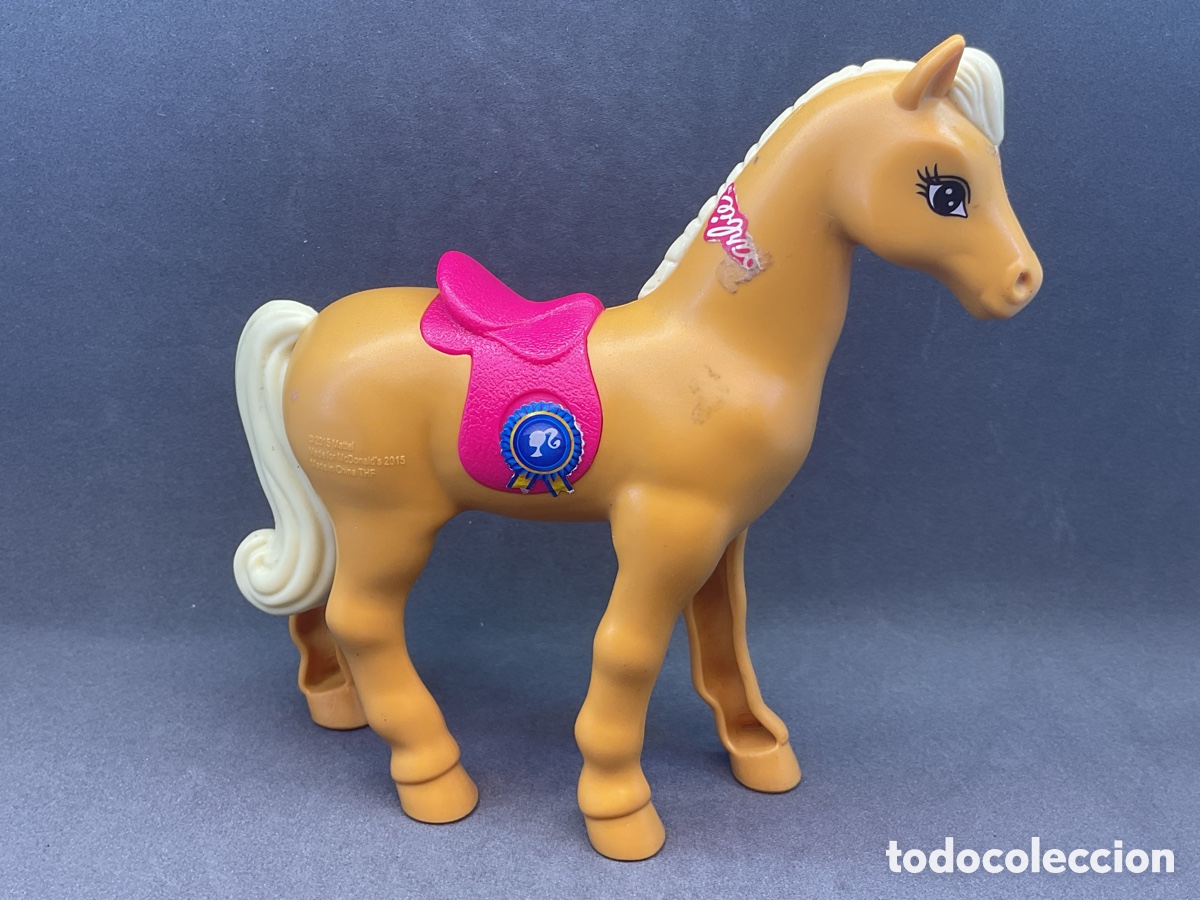 Figuras de goma y PVC: Figura del Caballo de Barbie. Mattel. A&ntilde;o 2015. Promocional de Mc Donalds.