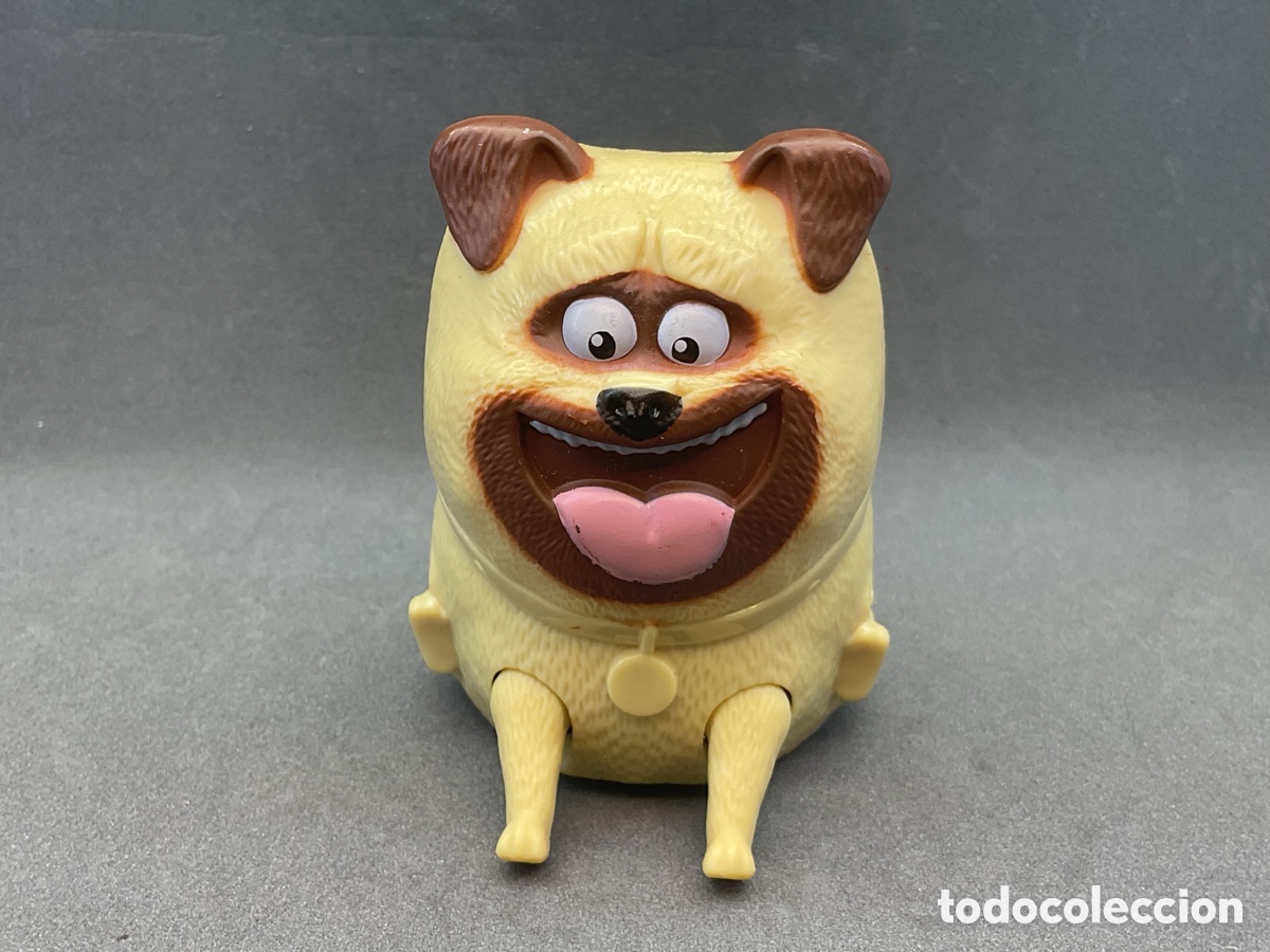 Figuras de goma y PVC: Figura de Mel. Pel&iacute;cula Mascotas 2 . A&ntilde;o 2015. Promocional de Mc Donalds.