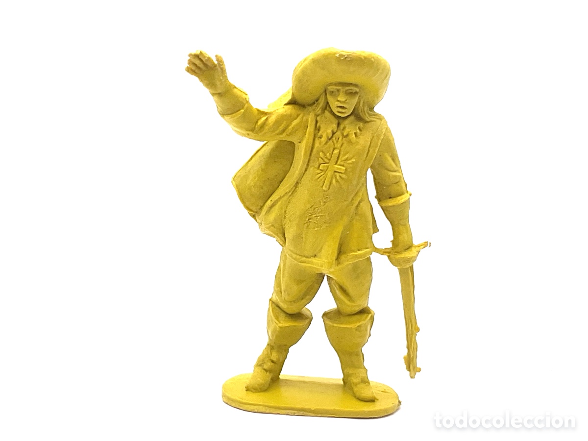 Figuras de goma y PVC: Antigua Figura en Pl&aacute;stico. Serie Mosqueteros. A&ntilde;os 70