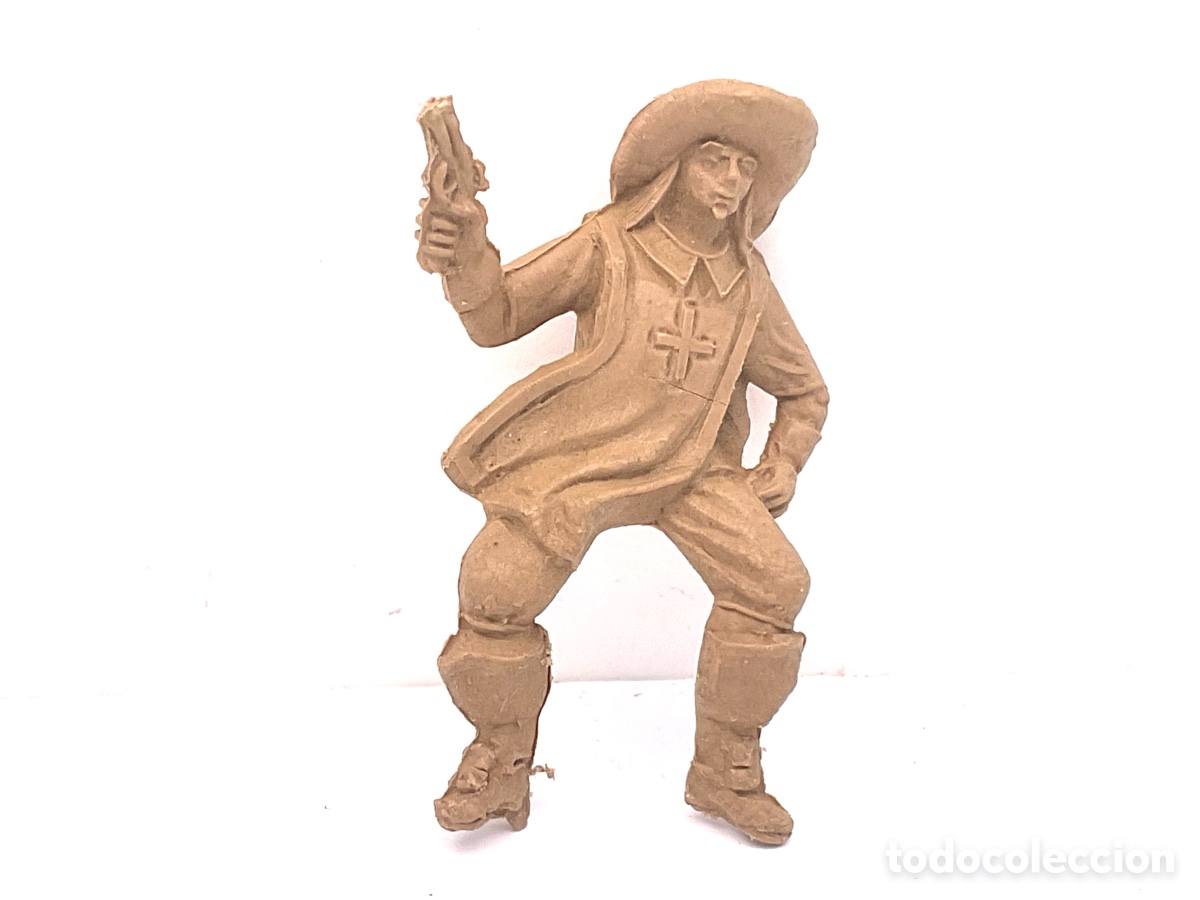 Figuras de goma y PVC: Antigua Figura en Pl&aacute;stico. Serie Mosqueteros. A&ntilde;os 70
