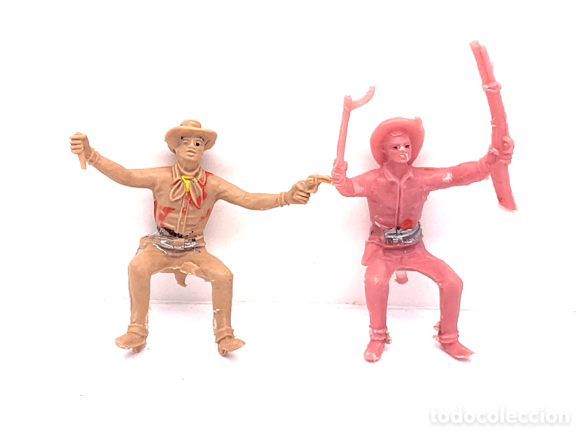 Gummi- und PVC-Figuren: Antigua Figura del Oeste en Pl&aacute;stico . Conductores de Carretas y Caravanas.