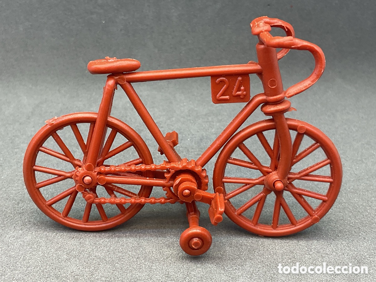 Figuras de goma y PVC: Antigua Figura en Pl&aacute;stico. Bicicleta. Ref Sobres Sorpresa. Montaplex / Montaman. A&ntilde;os 70