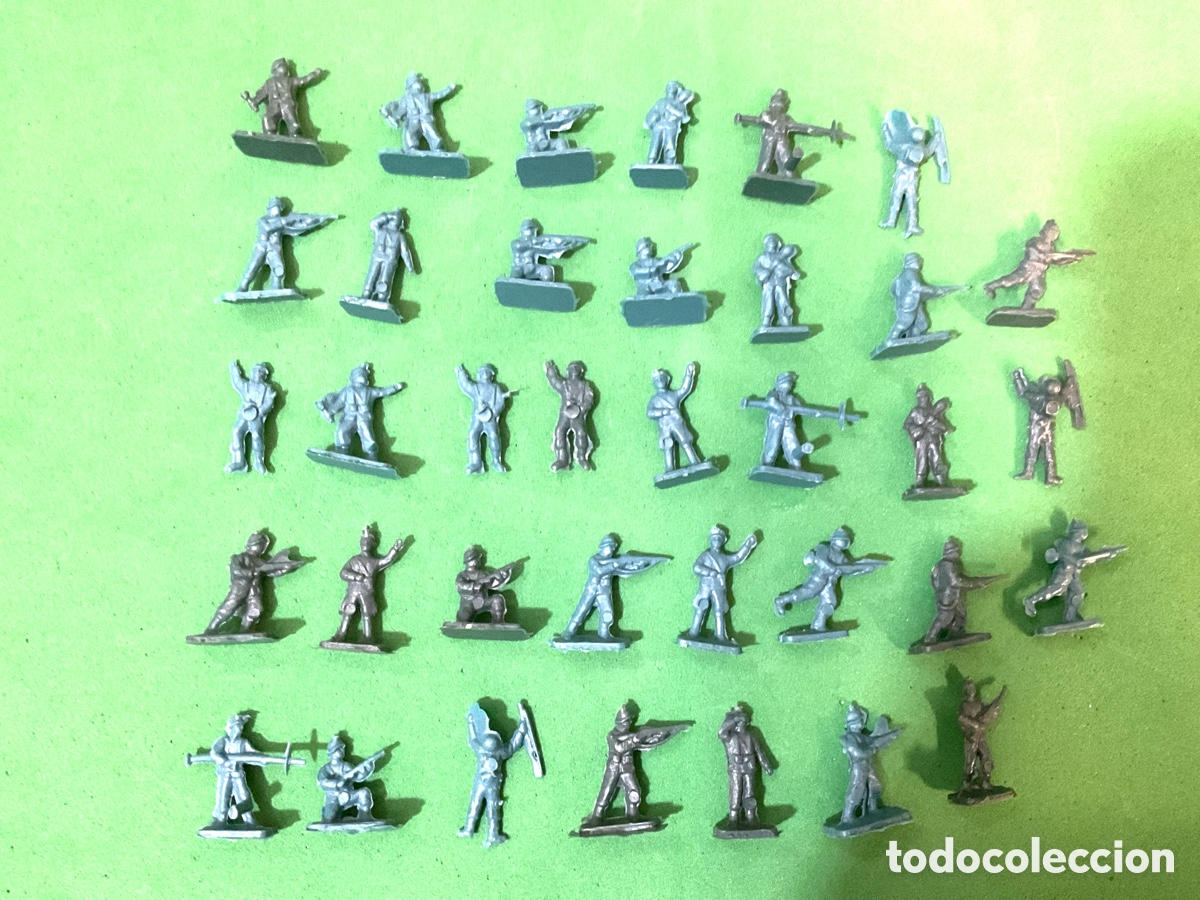 Figuras de goma y PVC: Lote de Soldados del Ejercito Alem&aacute;n. Alemania. Grupo de Combate. Montaplex. A&ntilde;os 70