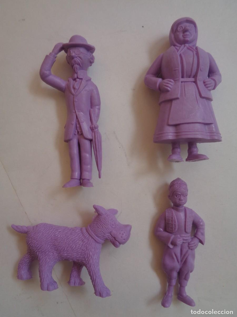 Gummi- und PVC-Figuren: LOTE DE 4 FIGURAS DE DUNKIN PREMIUM - ESSO, COLECCION TINTIN