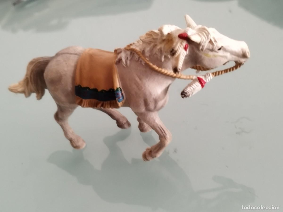 Figuras de goma y PVC: Figura, mu&ntilde;eco de un caballo de Arquero Sioux en caballo, Schleich. Solo caballo. wild west