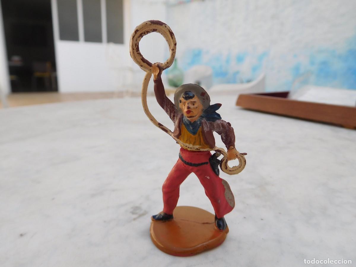 Figuras de goma y PVC: Figura de vaquero con lazo Reamsa? Gomarsa? Jecsan?