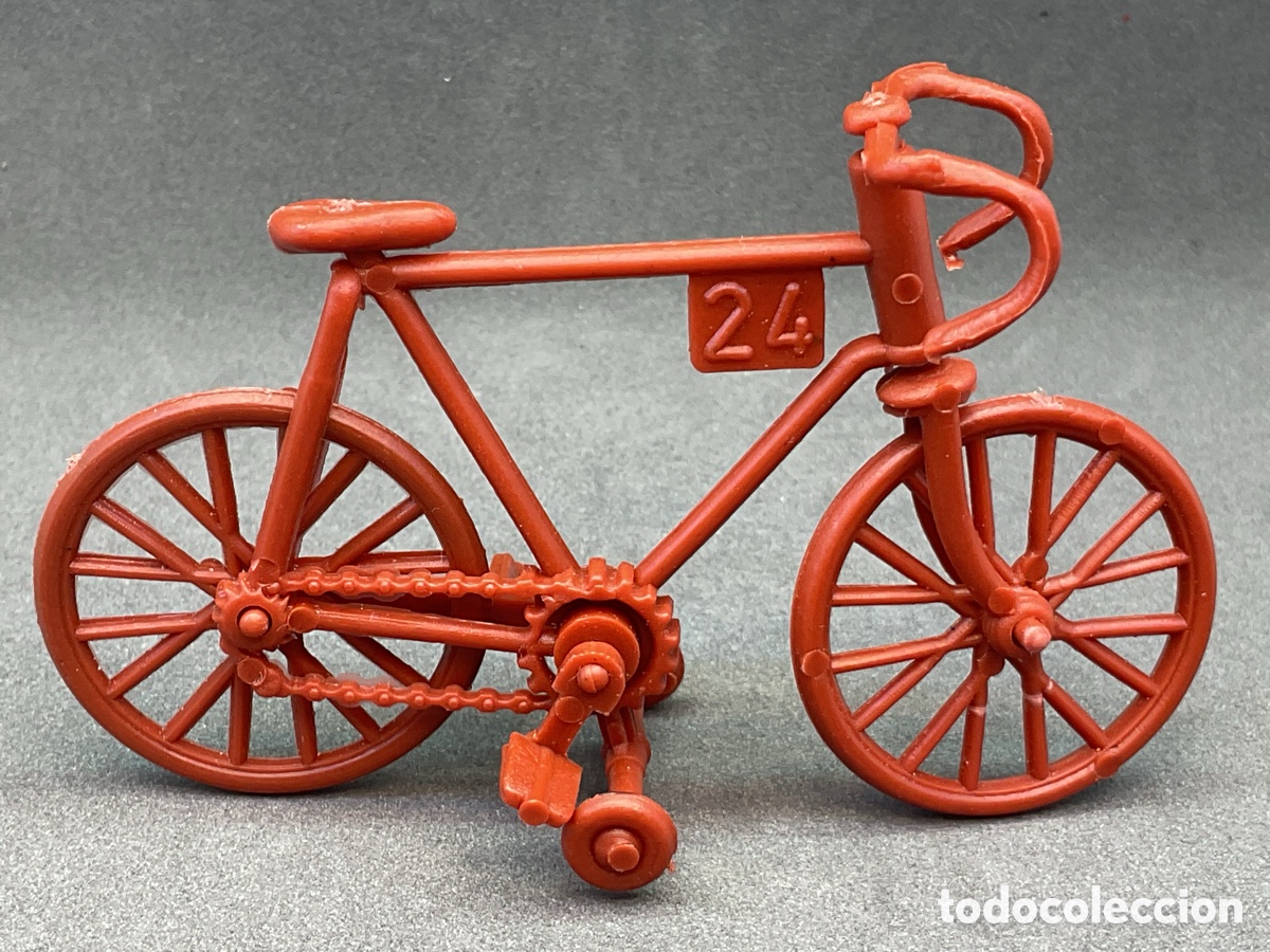 Figuras de goma y PVC: Antigua Figura en Pl&aacute;stico. Bicicleta. Ref Sobres Sorpresa. Montaplex / Montaman. A&ntilde;os 70