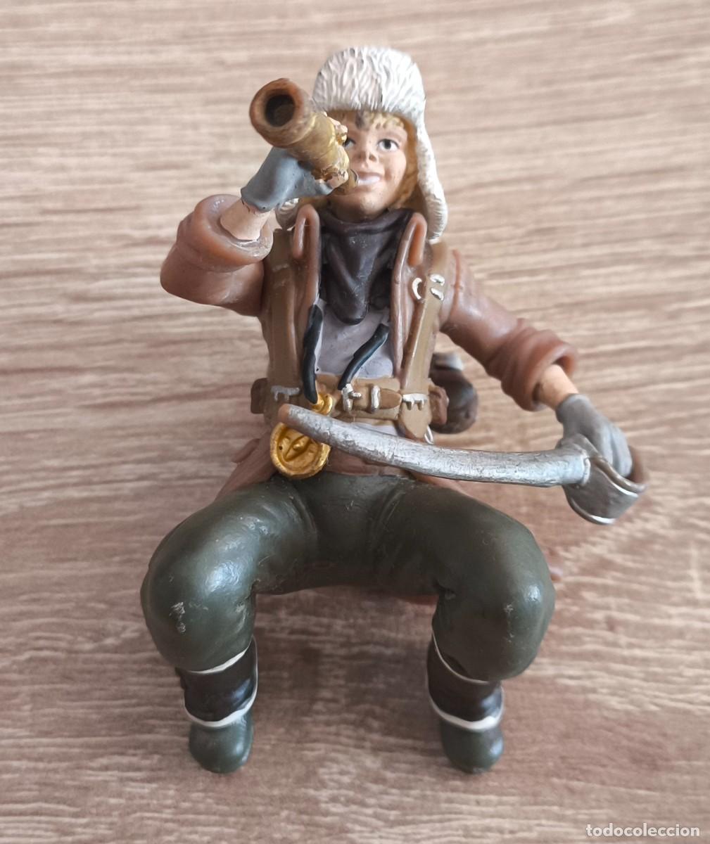 Figuras de goma y PVC: FIGURA SLEICH , CABALLERO JINETE DE DRAGON , REF 70445