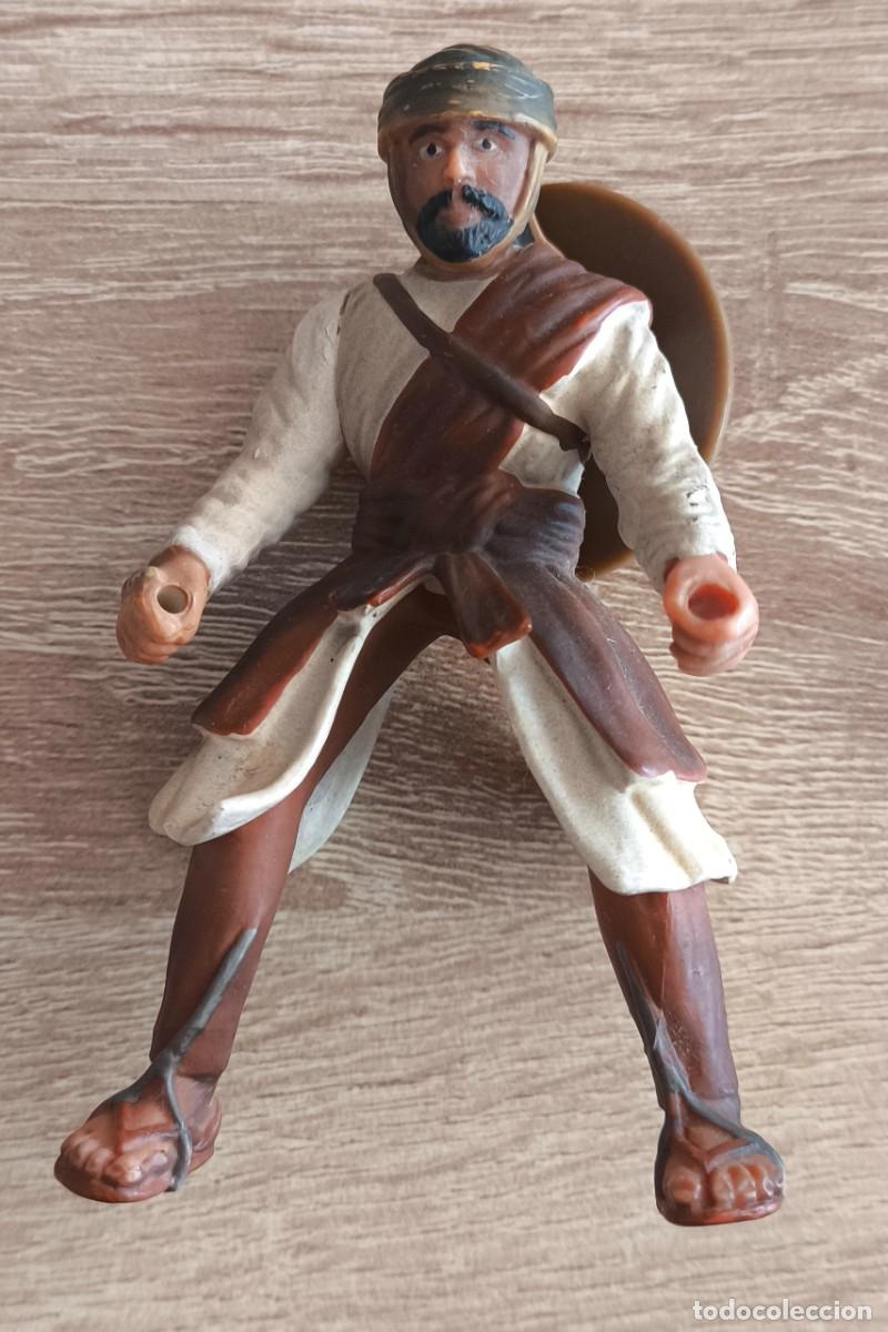 Figuras de goma y PVC: FIGURA SLEICH , CABALLERO JINETE ARABE