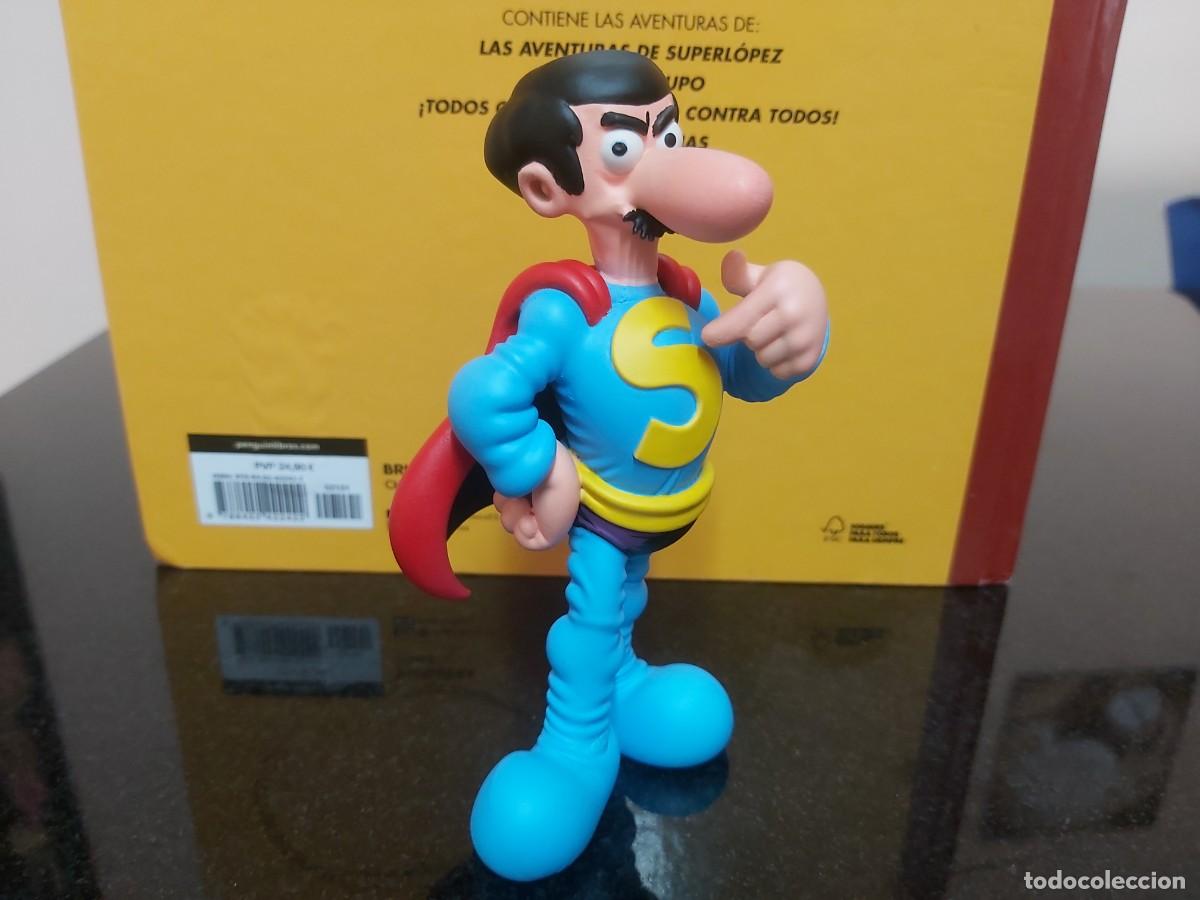Gummi- und PVC-Figuren: figura de 12 cm en resina de superlopez comic tebeo bruguera ole ediciones B artesanal superman