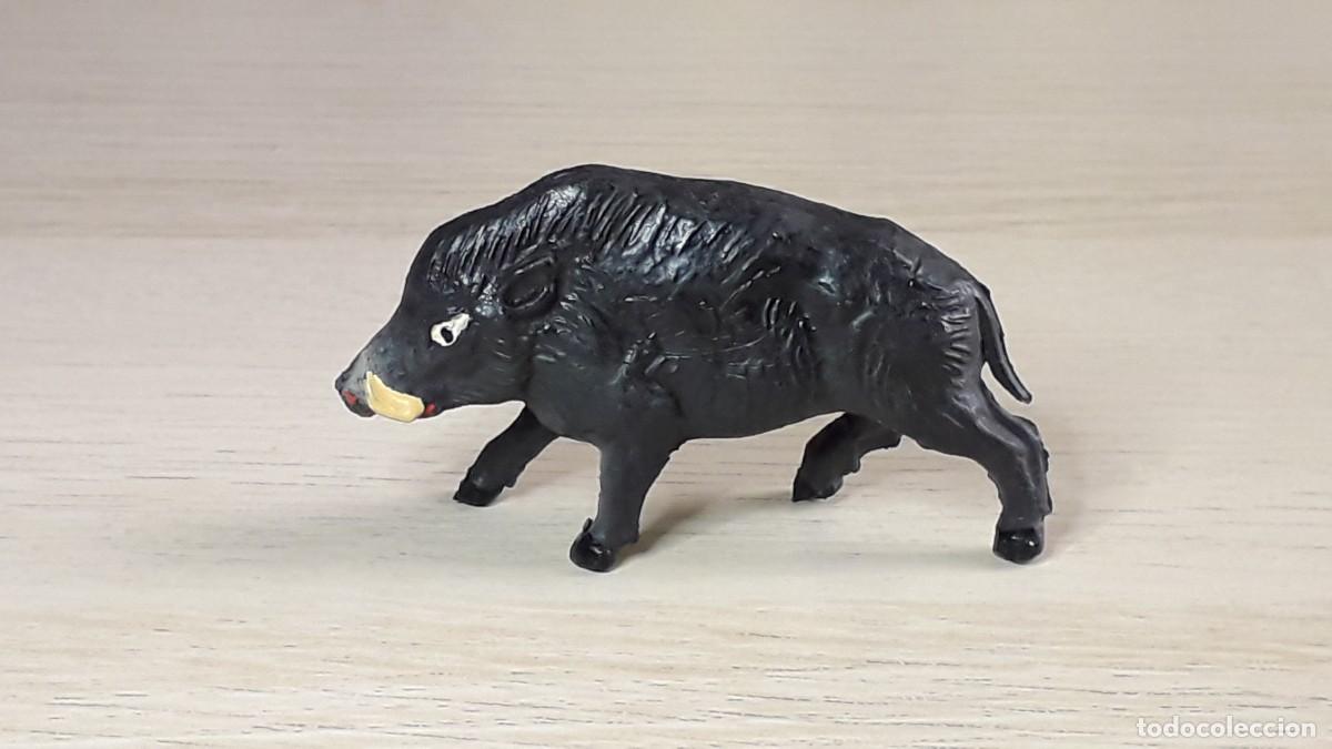 Figuras de goma y PVC: Jabal&iacute; serie fieras Historia Natural, goma, Jecsan Spain, original a&ntilde;os 50-60.