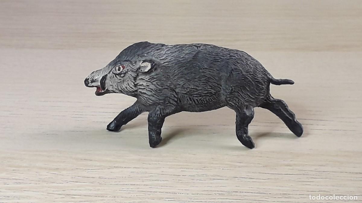 Figuras de goma y PVC: Jabal&iacute; serie fieras Historia Natural, goma, Pech Spain tipo Jecsan, original a&ntilde;os 50-60.