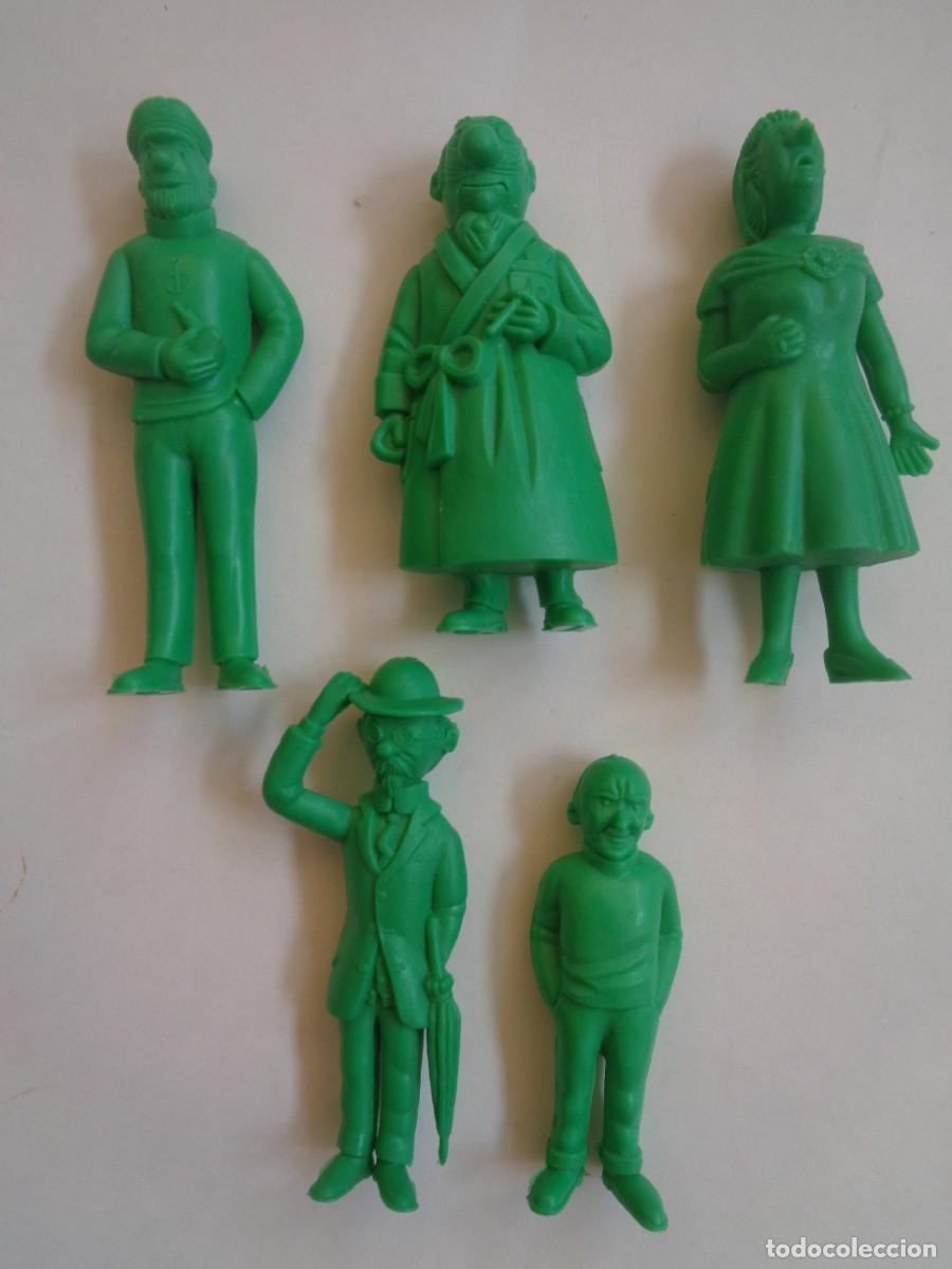 Figurines en Caoutchouc et PVC: LOTE DE 5 FIGURAS DE DUNKIN PREMIUM - ESSO, COLECCION TINTIN